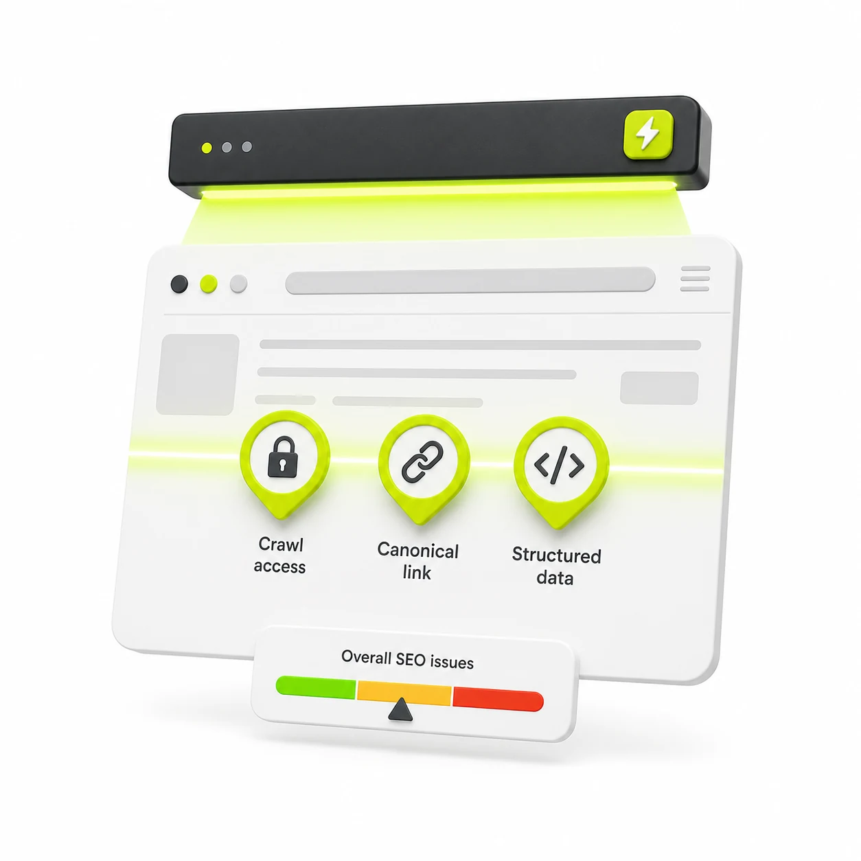 A website audit organised into technical, content and commercial work