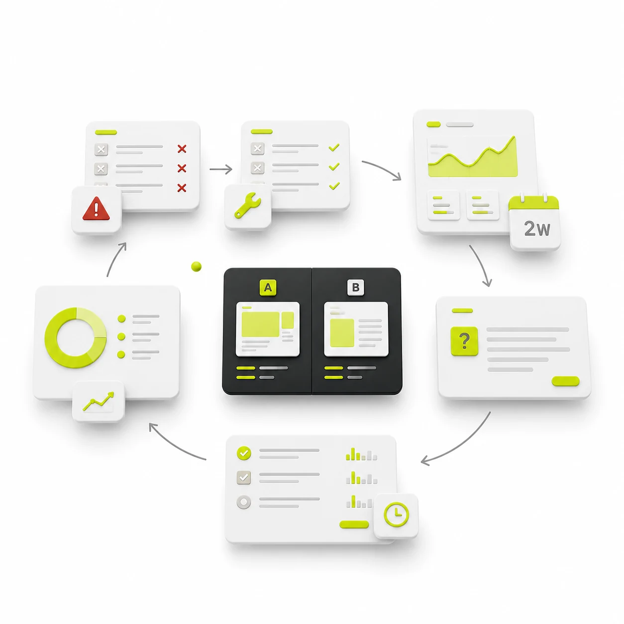 Customer journey evidence moving into an ordered conversion backlog