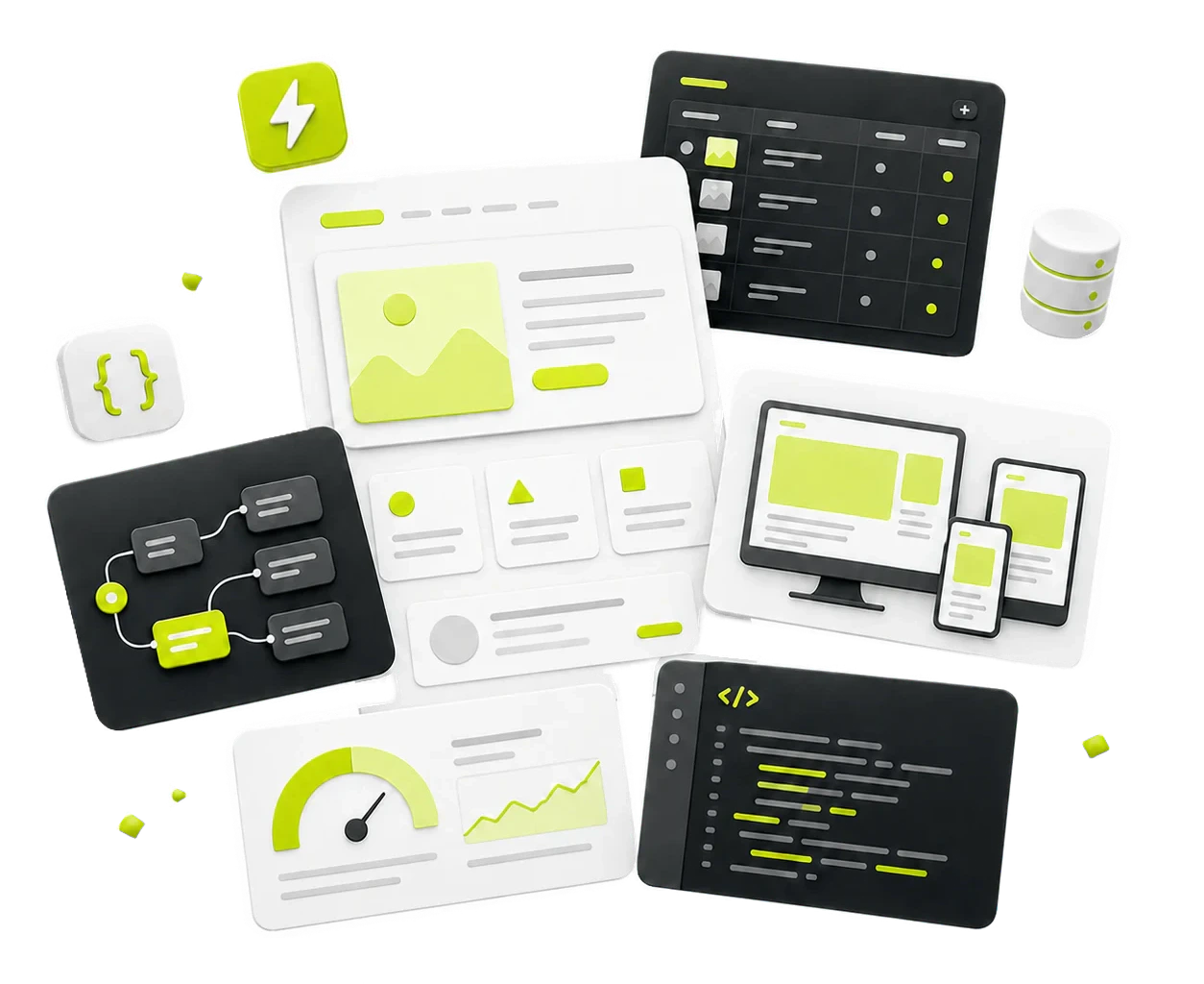 A modular Webflow development system with CMS, automation, responsive design and code